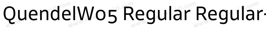 QuendelW05 Regular Regular字体转换